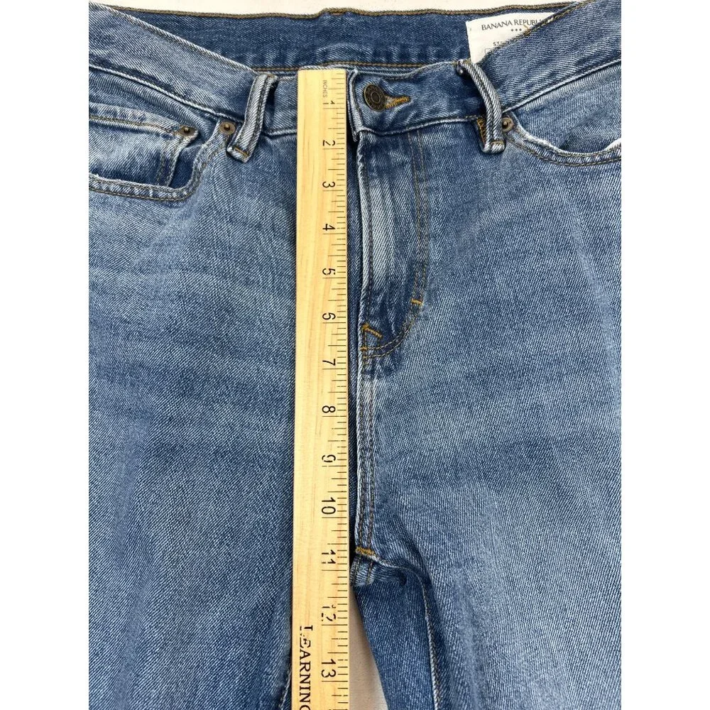 Banana Republic Jeans Mens 30x32 Denim Straight Fit Vintage‎ Blue Wash